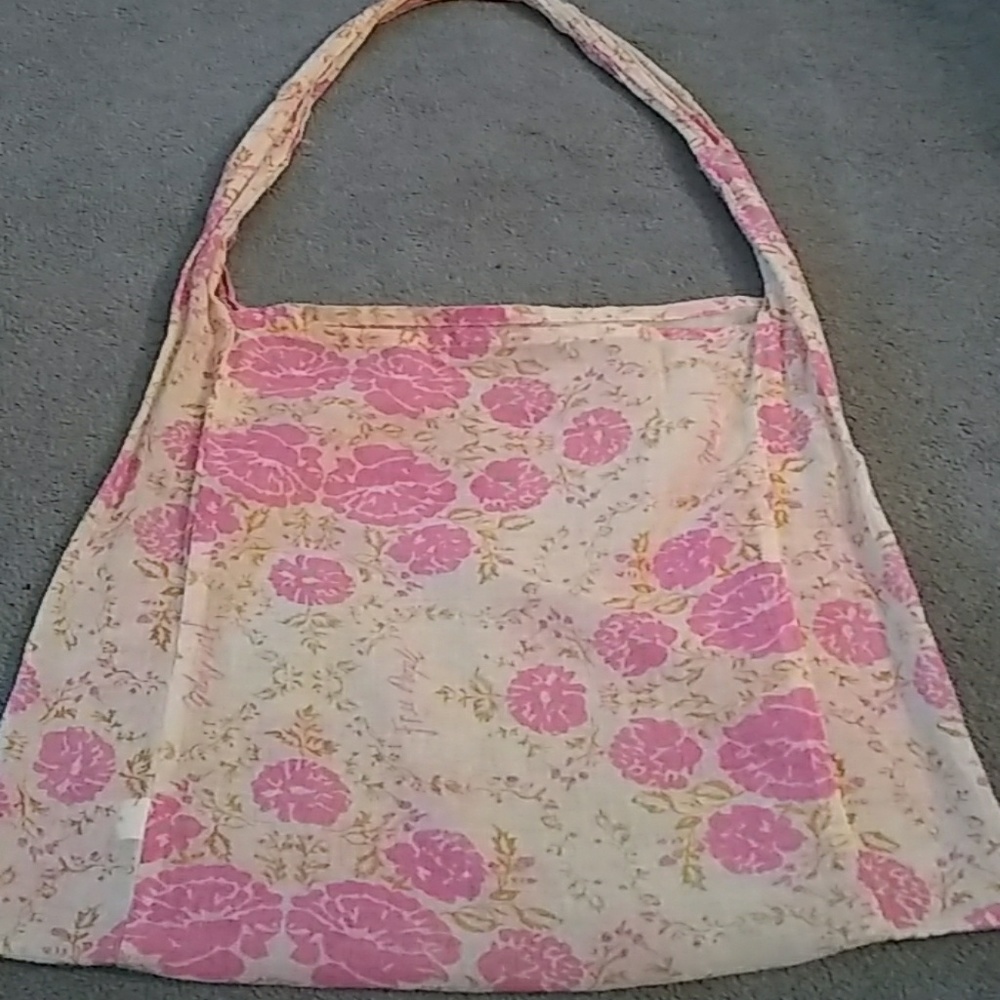 Free people pink floral shoulder bag